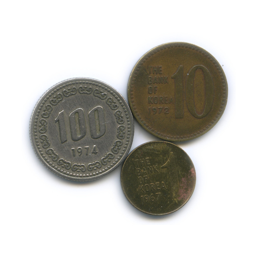 Южнокорейские деньги монеты
