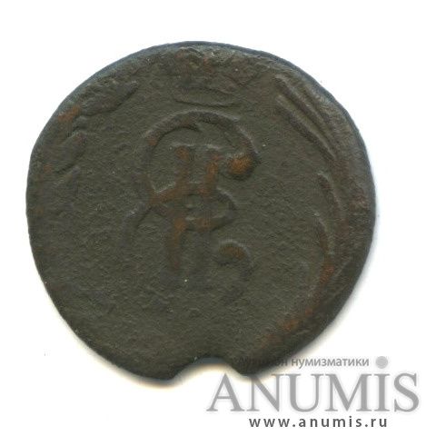 Полушка 1770 КМ — (¼ копейки) - Вензель Екатерины II, Сибирь