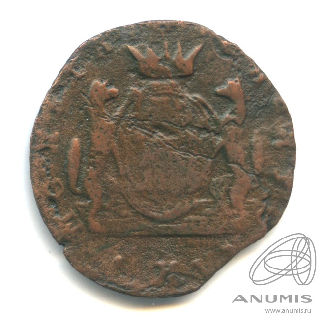 1 копейка 1769 КМ — Сибирская монета