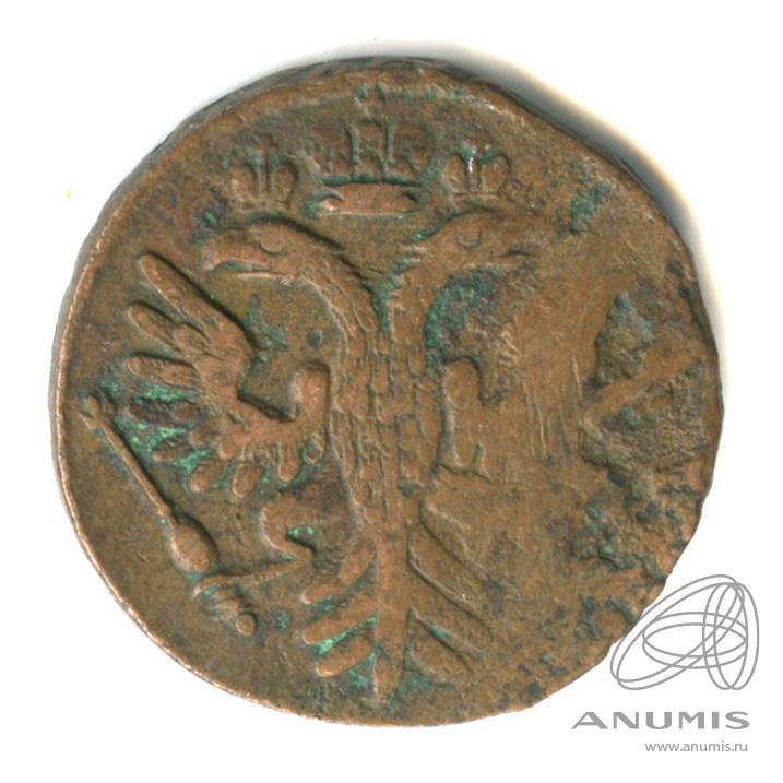 Деньга (½ копейки) 1735 — (½ копейки) - Орел 1730 г (Орел 1730 г.)