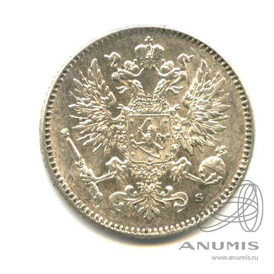 50 пенни 1916 S — Для Финляндии