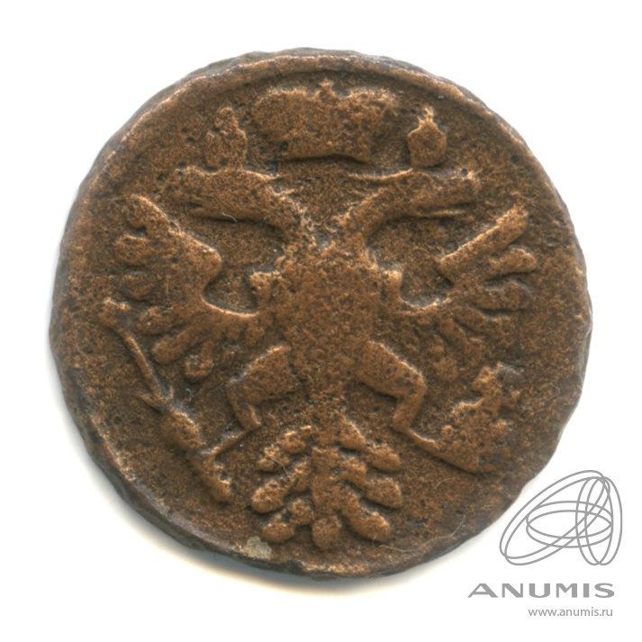Деньга (½ копейки) 1737 — (½ копейки) - Орел 1730 г. Екатеринбургский тип (Орел 1730 г.)