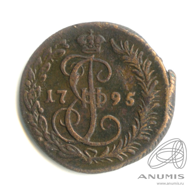 Деньга (½ копейки) 1795 КМ — (½ копейки) КМ. R