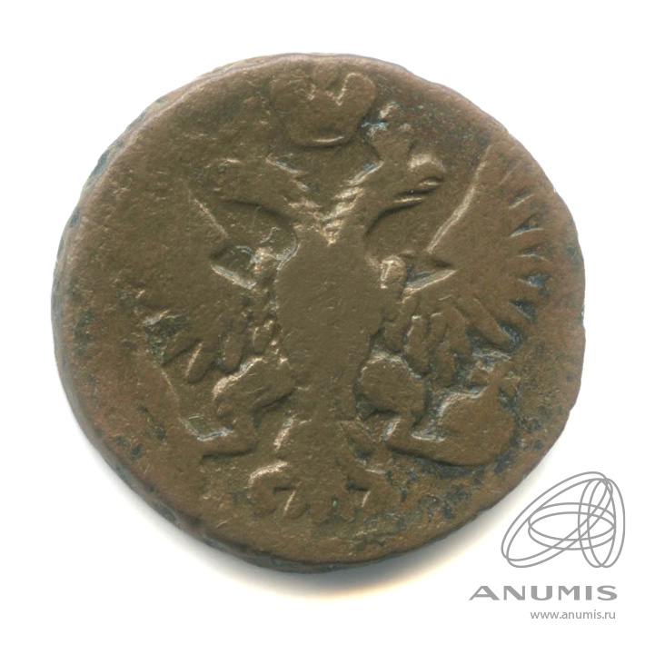 Деньга (½ копейки) 1750 — (½ копейки) - Орел 1744, 1748 г (Орел 1744, 1748 г.)