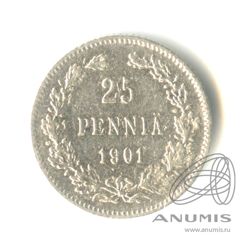 25 пенни 1901 L — Для Финляндии