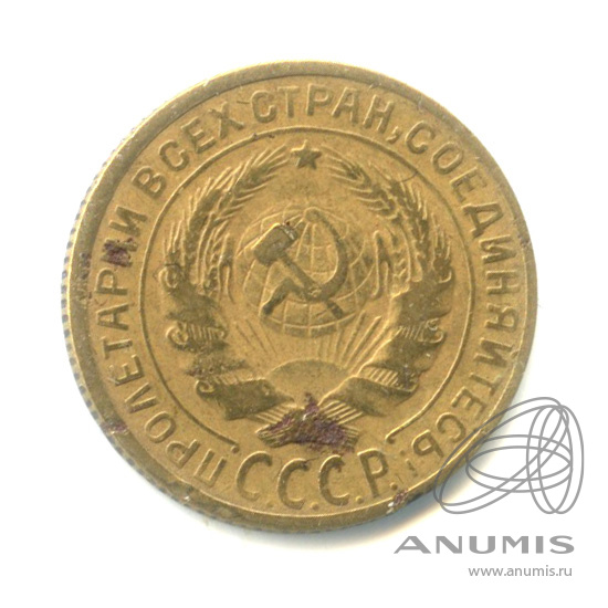 2 копейки 1928 — Венок 7 лент с круговой надписью