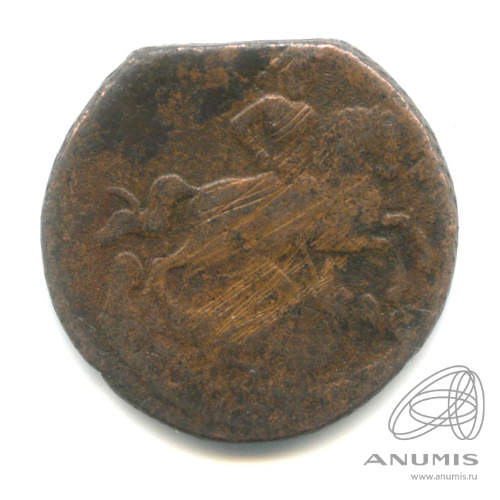 Деньга (½ копейки) 1759 — (½ копейки) - Вензель императрицы Елизаветы