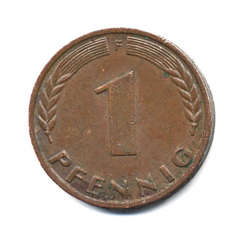 1 пфенниг 1950 F
