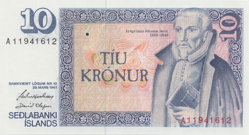10 крон — Исландия