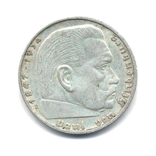 2 рейхсмарки 1938 E