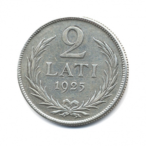 2 лата. Латвия 1925