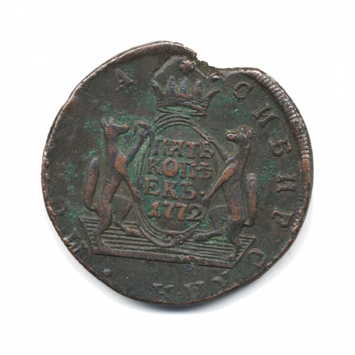 5 копеек 1772 КМ