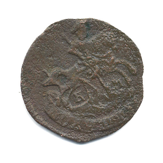 Полушка (¼ копейки) 1787 КМ — Вензель императрицы Екатерины II Великой