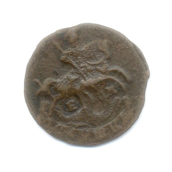 Полушка (¼ копейки) 1769 ЕМ — Вензель императрицы Екатерины II Великой
