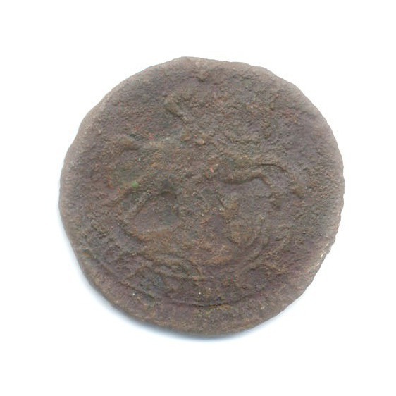 Полушка (¼ копейки) 1757 — Вензель императрицы Елизаветы
