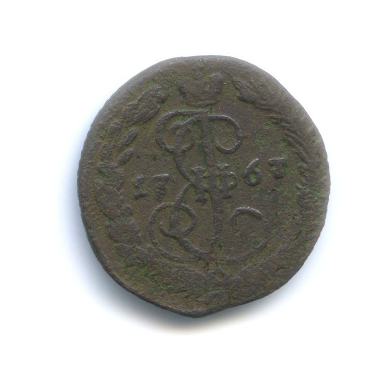 Деньга 1767 ЕМ — ½ копейки