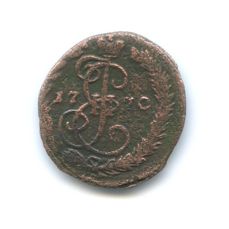 Деньга 1770 ЕМ — ½ копейки