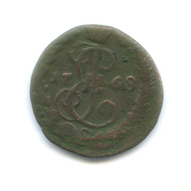 Деньга 1768 ЕМ — ½ копейки