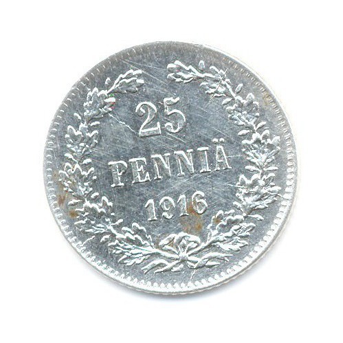 25 пенни 1916 S — Для Финляндии