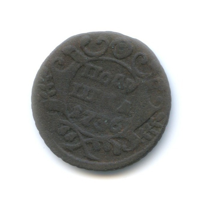 Полушка (¼ копейки) 1736 — Орел 1735 г.