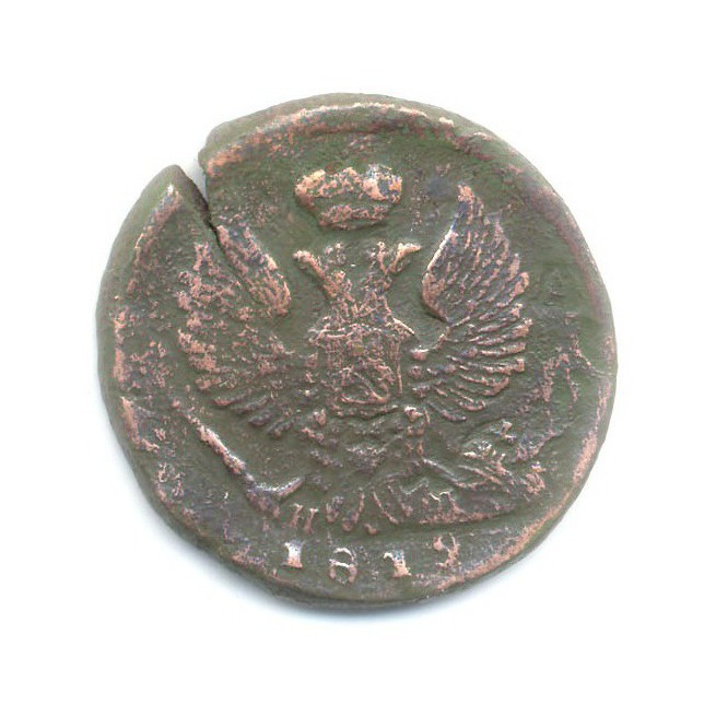 Деньга (½ копейки) 1819 ЕМ НМ — Орел 3 типа: Обычный.