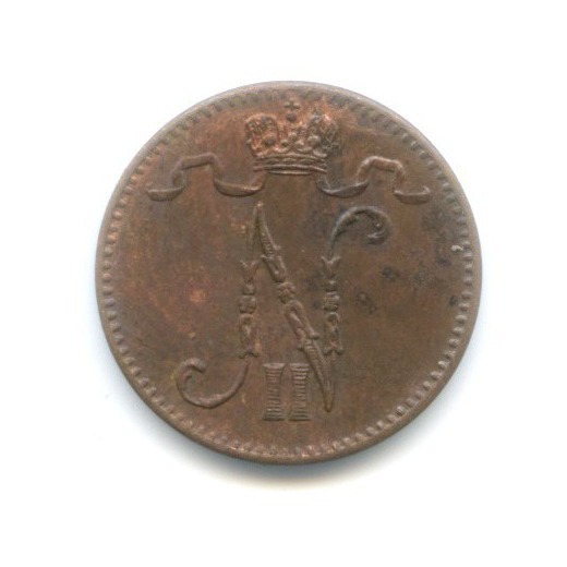 1 пенни 1911 — Для Финляндии. Вензель Николая II