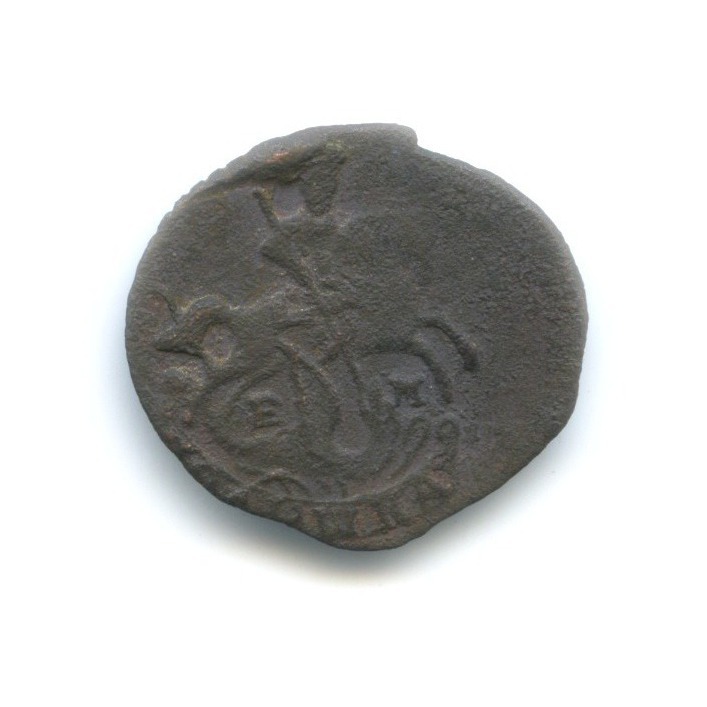 Полушка (¼ копейки) 1771 ЕМ — Вензель императрицы Екатерины II Великой
