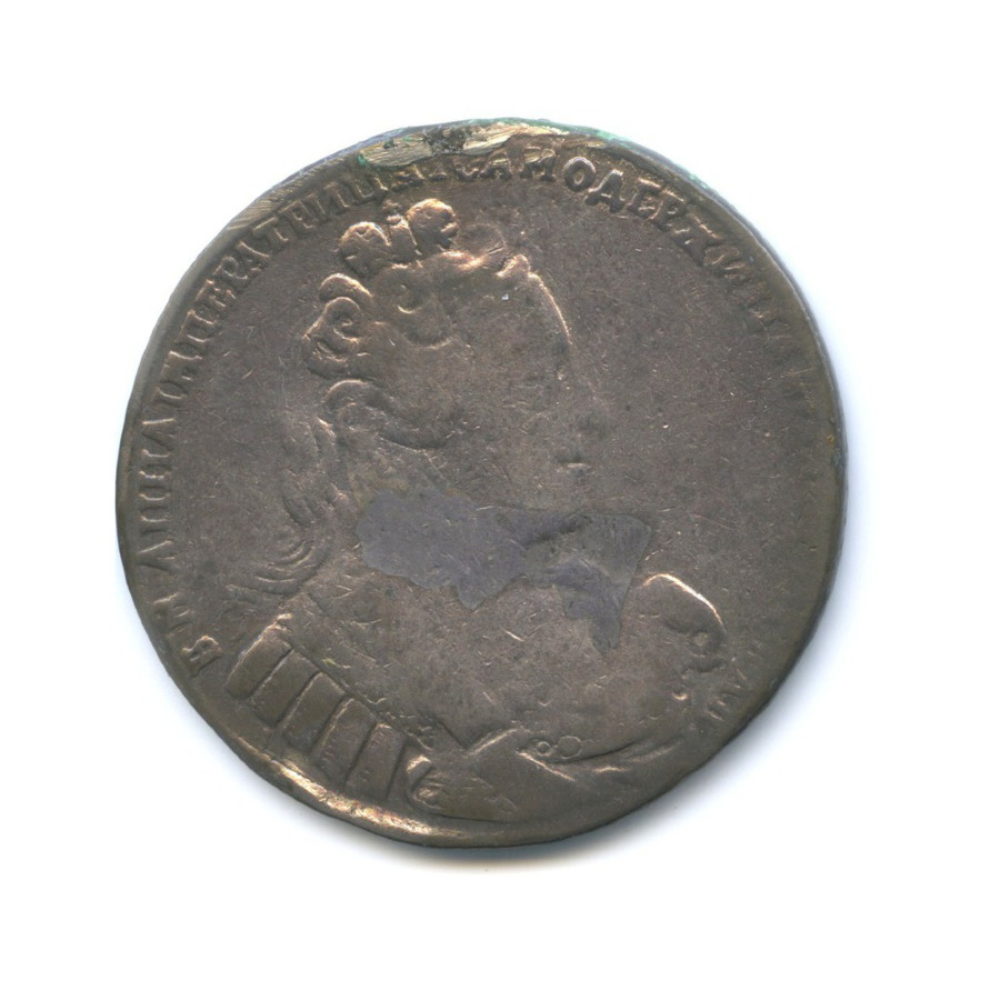 1 рубль 1733 — Портрет Анны, тип 1732 г (Портрет с брошью на груди)