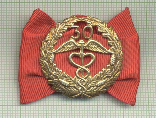 Знак 30 лет выслуги Торговая палата Финляндии Позолота