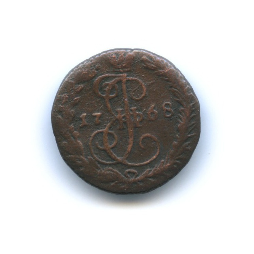 Деньга 1768 ЕМ — ½ копейки