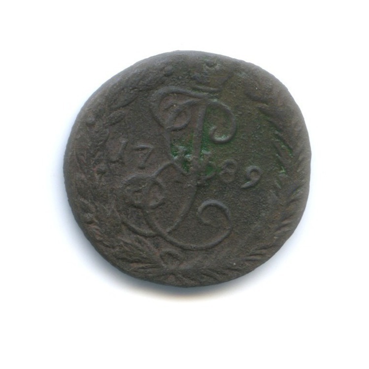 Деньга 1789 ЕМ — ½ копейки