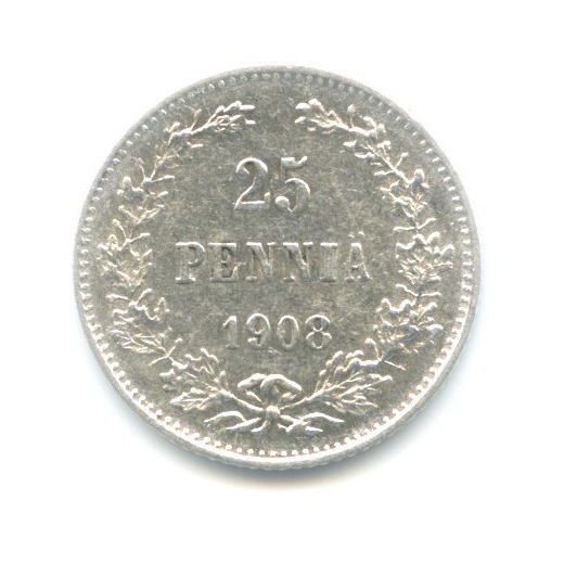 25 пенни 1908 L — Для Финляндии