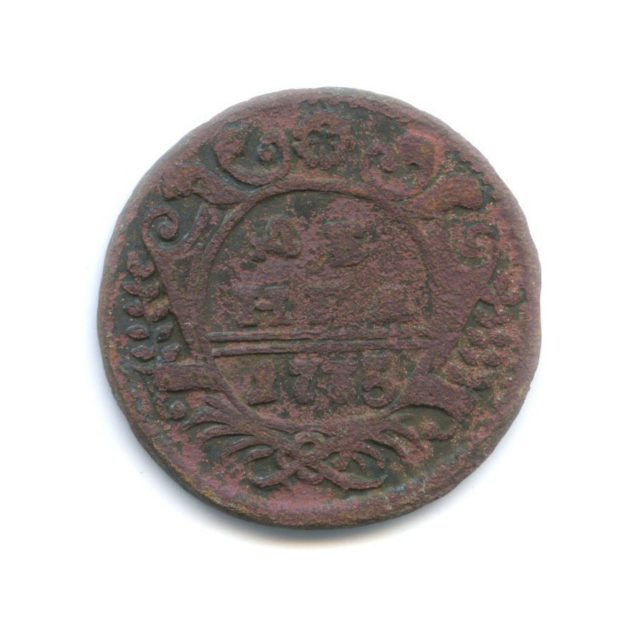 Деньга (½ копейки) 1735 — Орел 1730 г.