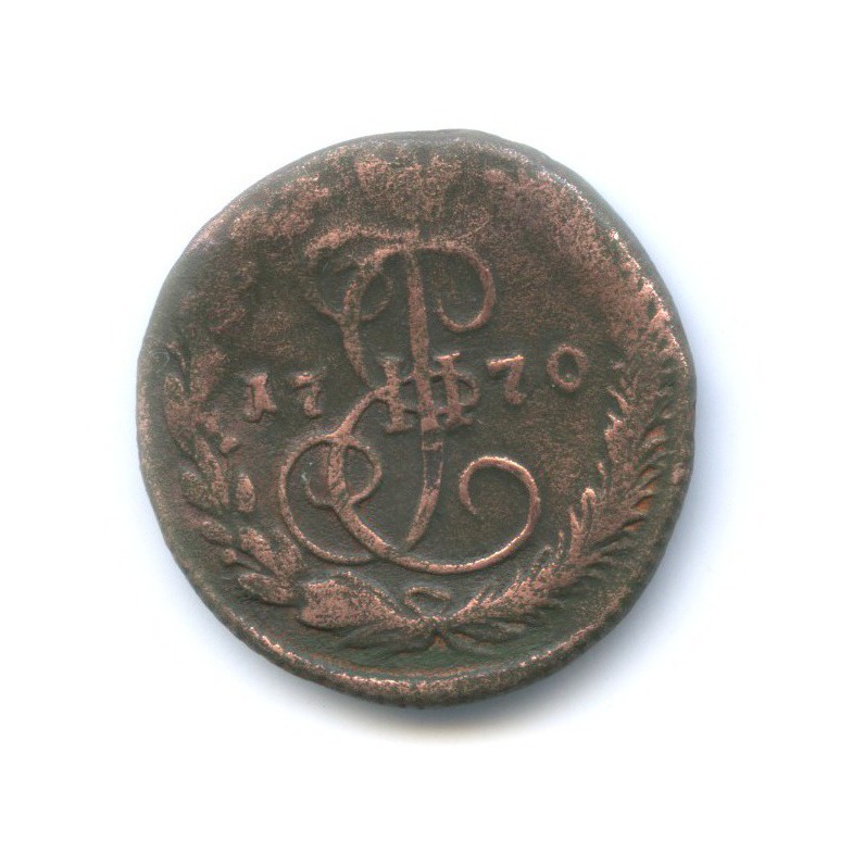 Деньга 1770 ЕМ — ½ копейки
