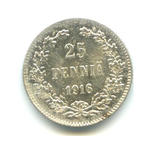 25 пенни 1916 S — Для Финляндии