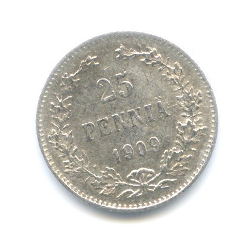 25 пенни 1909 L — Для Финляндии