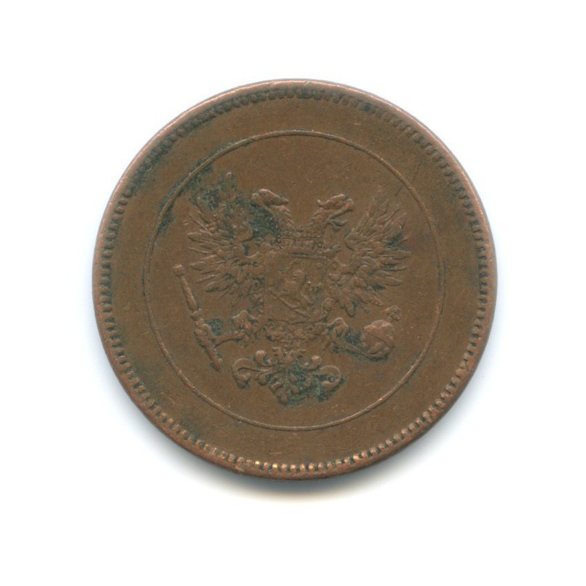 5 пенни 1917 — Для Финляндии. Орел