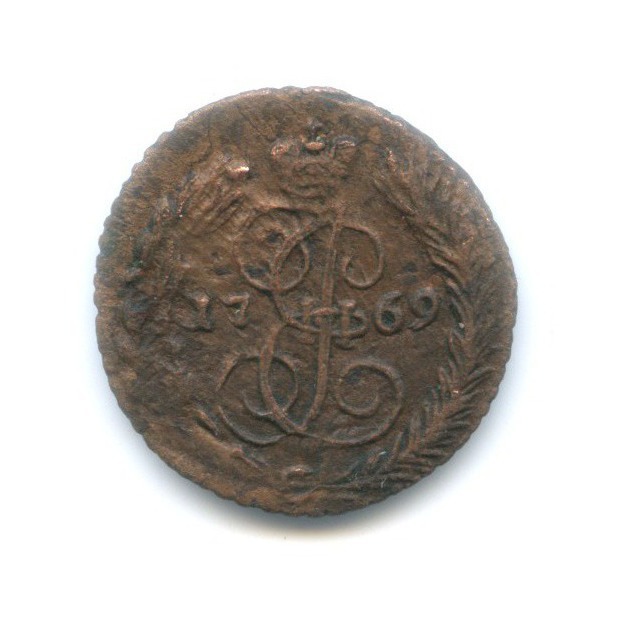 Полушка (¼ копейки) 1769 КМ — Вензель Екатерины II, Сибирь