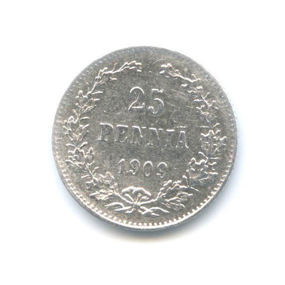 25 пенни 1909 L — Для Финляндии