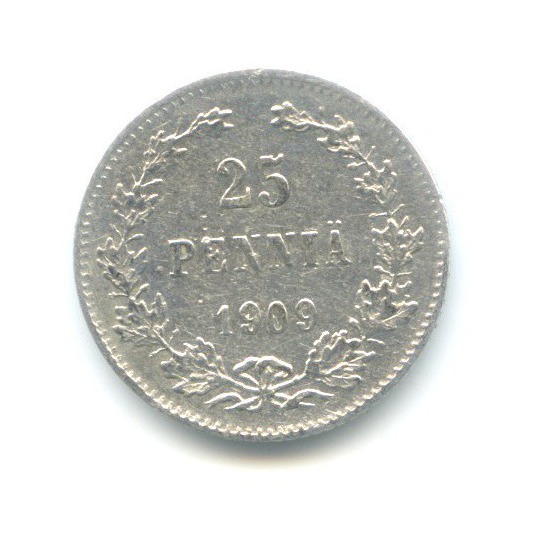 25 пенни 1909 L — Для Финляндии