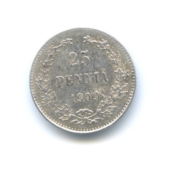 25 пенни 1909 L — Для Финляндии