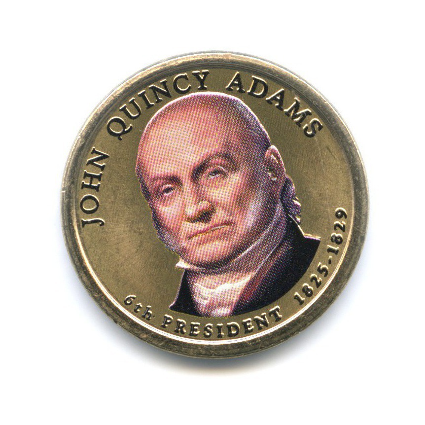 06 долларов. John Quincy Adams (1825-1829).