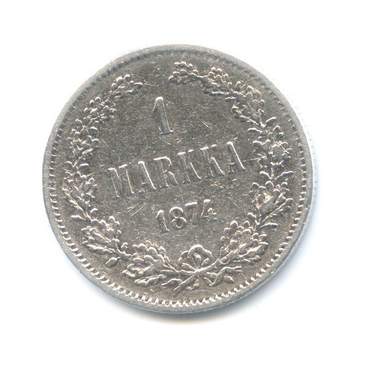 1 марка 1874 S — Для Финляндии