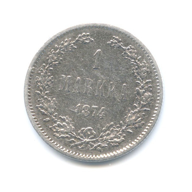 1 марка 1874 S — Для Финляндии