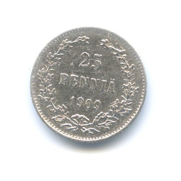 25 пенни 1909 L — Для Финляндии