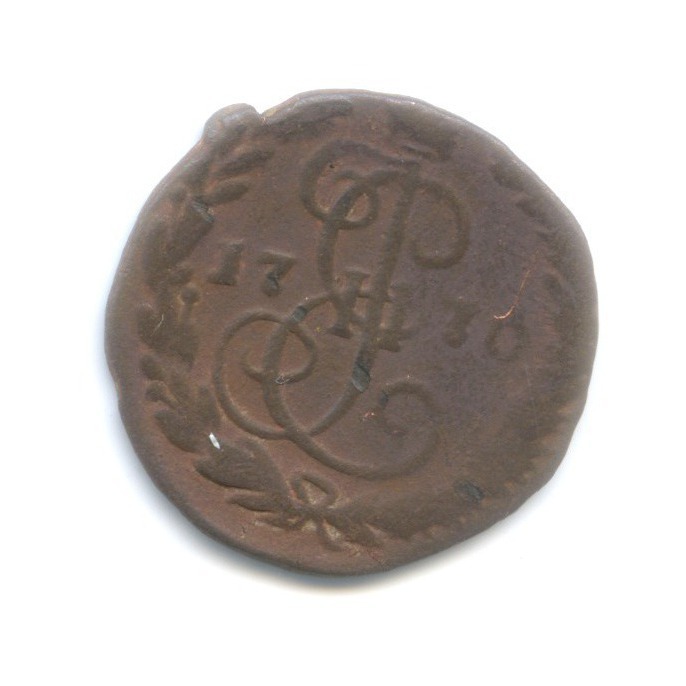 Деньга 1770 ЕМ — ½ копейки