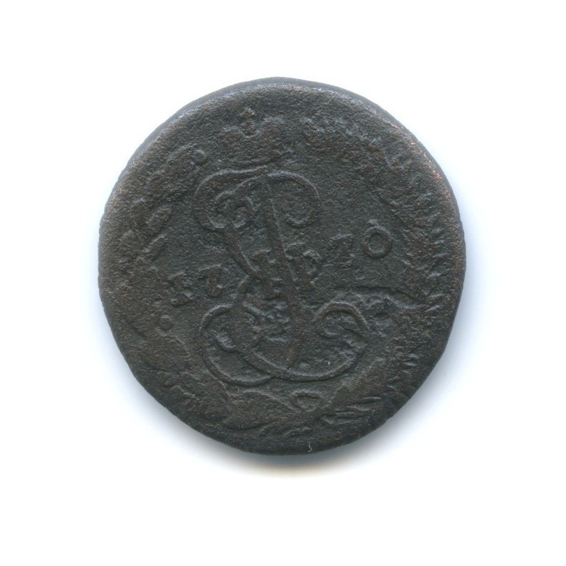Деньга 1770 ЕМ — ½ копейки