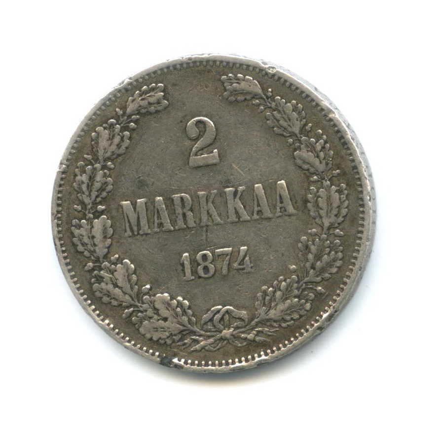 2 марки 1874 S — Для Финляндии