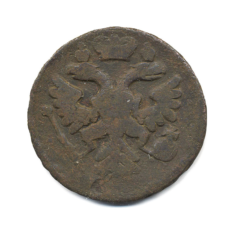 Деньга (½ копейки) 1737 — Орел 1730 г.