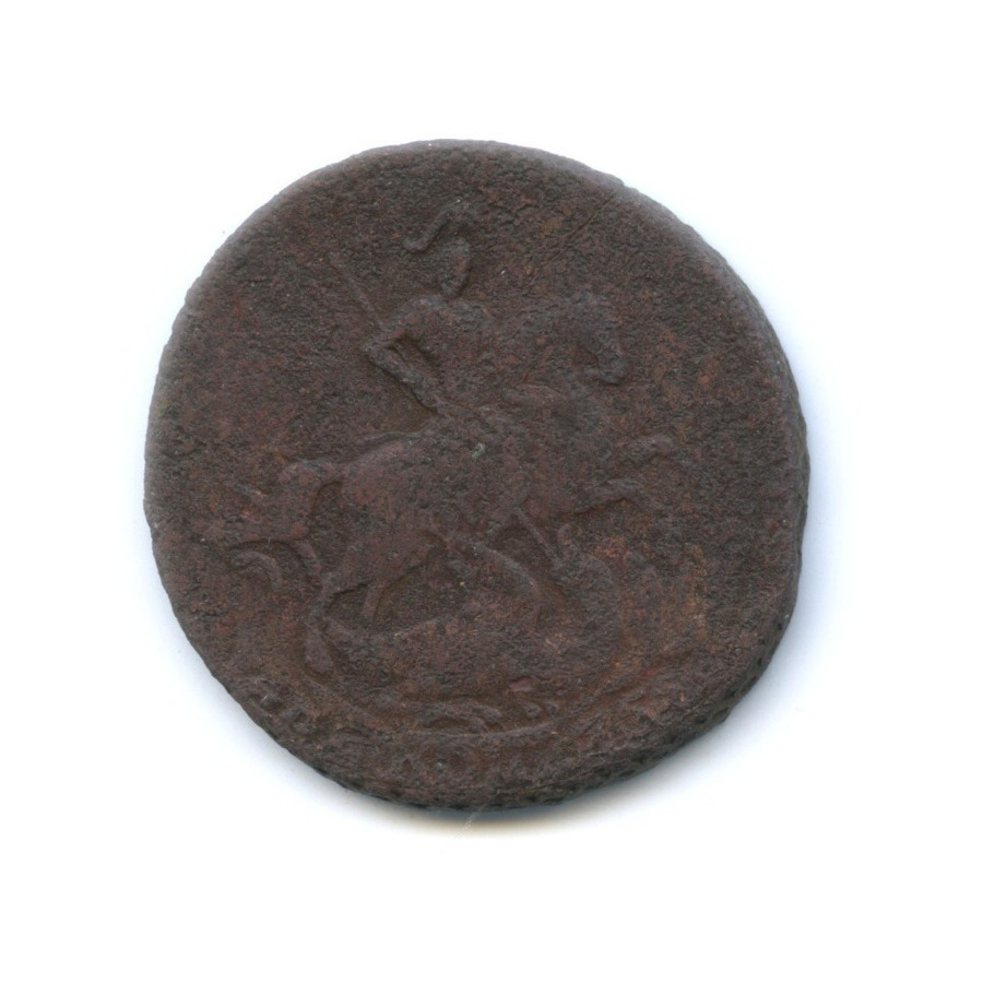 2 копейки 1757 — Вензель императрицы Елизаветы (Номинал над гербом)